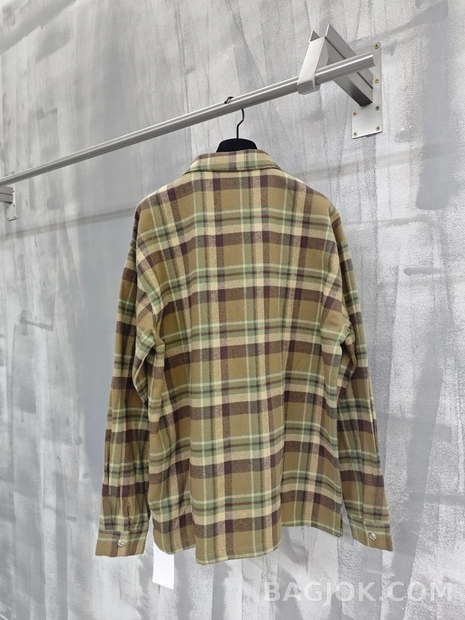 크롬하츠 크롬하츠 격자무늬 은도금 셔츠 재킷 상세 이미지