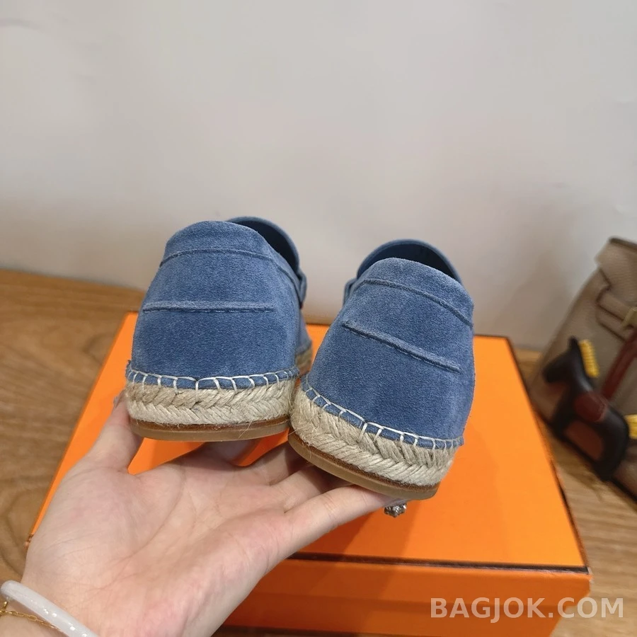 에르메스 에르메스 스웨이드 에스파드리유 로퍼 상세 이미지