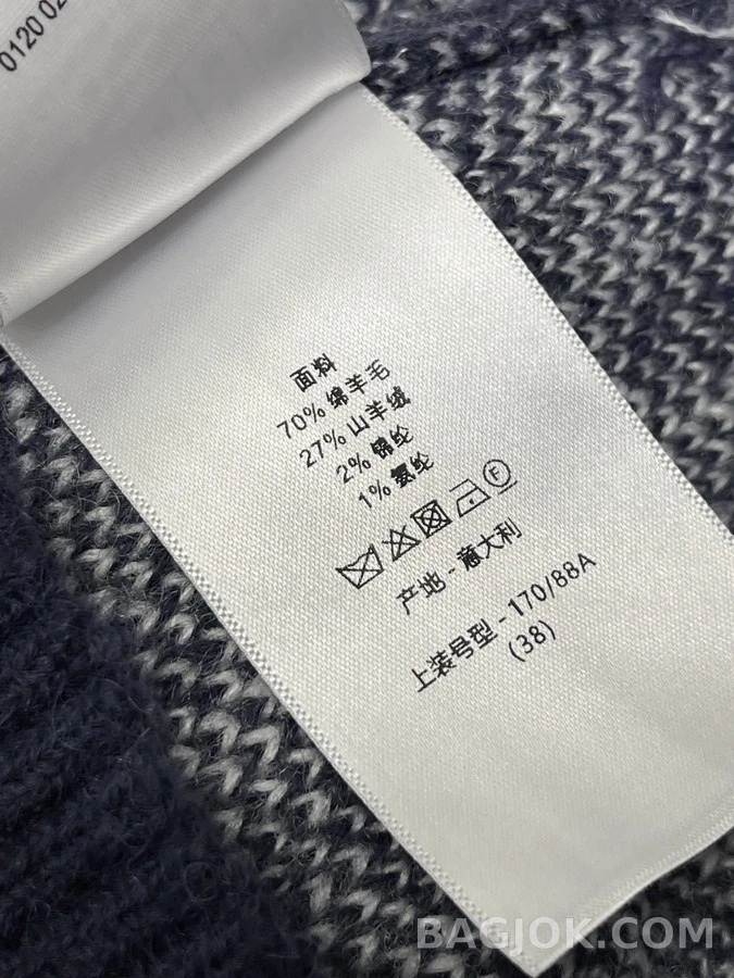 디올 디올 페어 아일 눈꽃 패턴 니트 상세 이미지