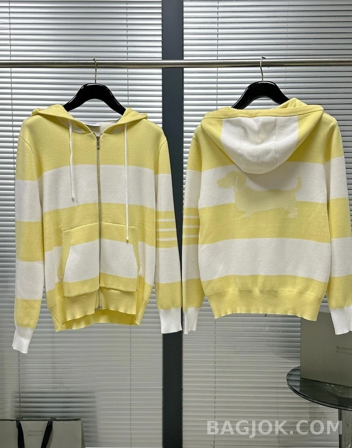 톰브라운 톰브라운 삼선 탭 후드 티셔츠 상세 이미지