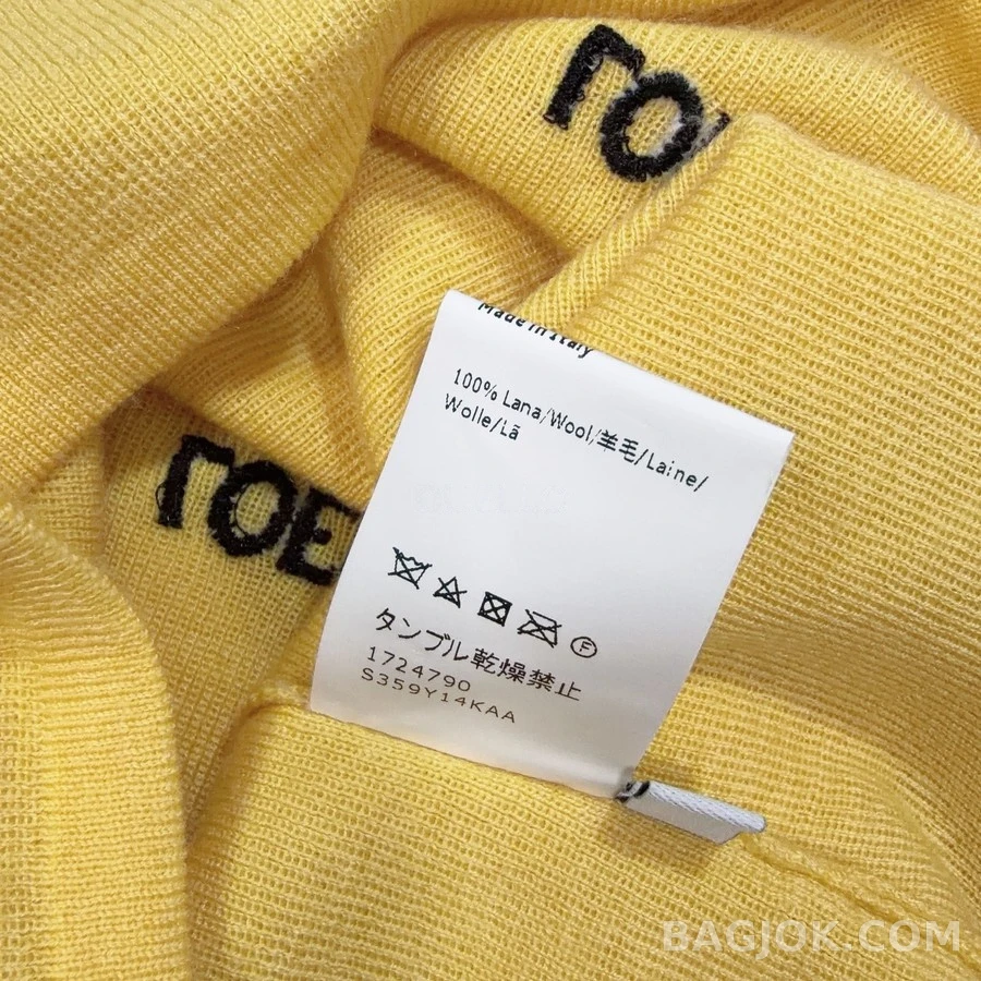 로에베 로에베 레터링 패턴 터틀넥 니트 상세 이미지