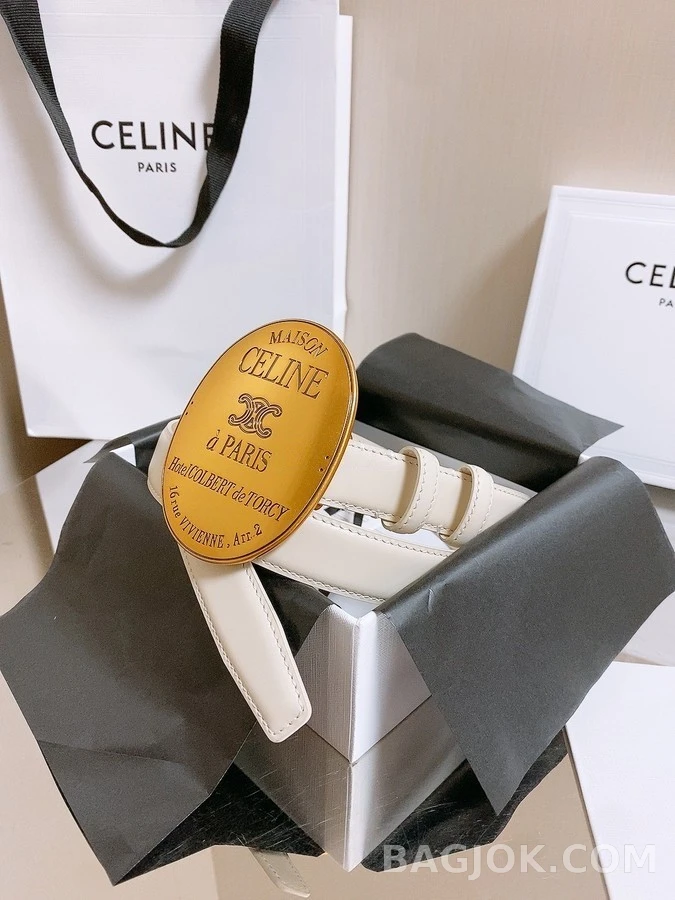셀린느 셀린느 MAISON 타원형 앰블럼 벨트 상세 이미지