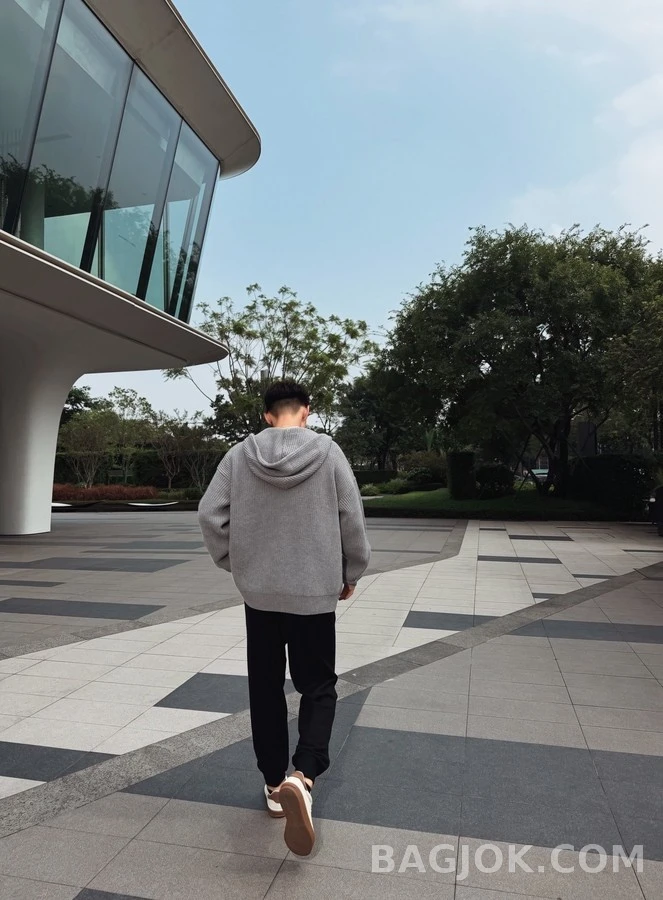 셀린느 셀린느 트리옹프 자수 니트 후드 집업 상세 이미지