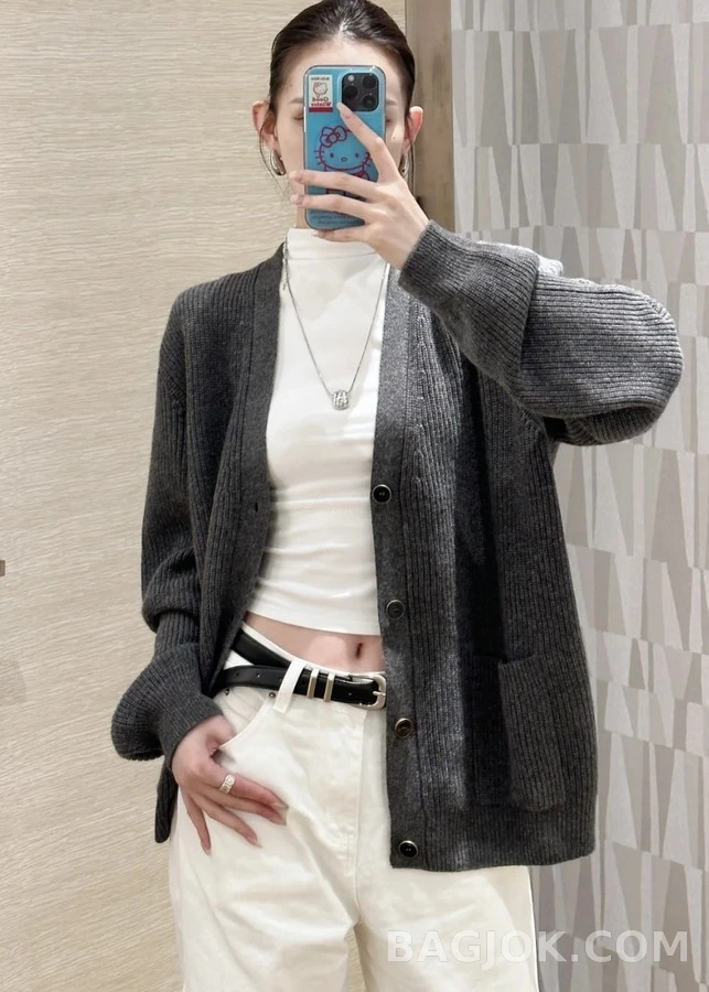 루이비통 루이비통 자수 캐시미어 가디건 상세 이미지