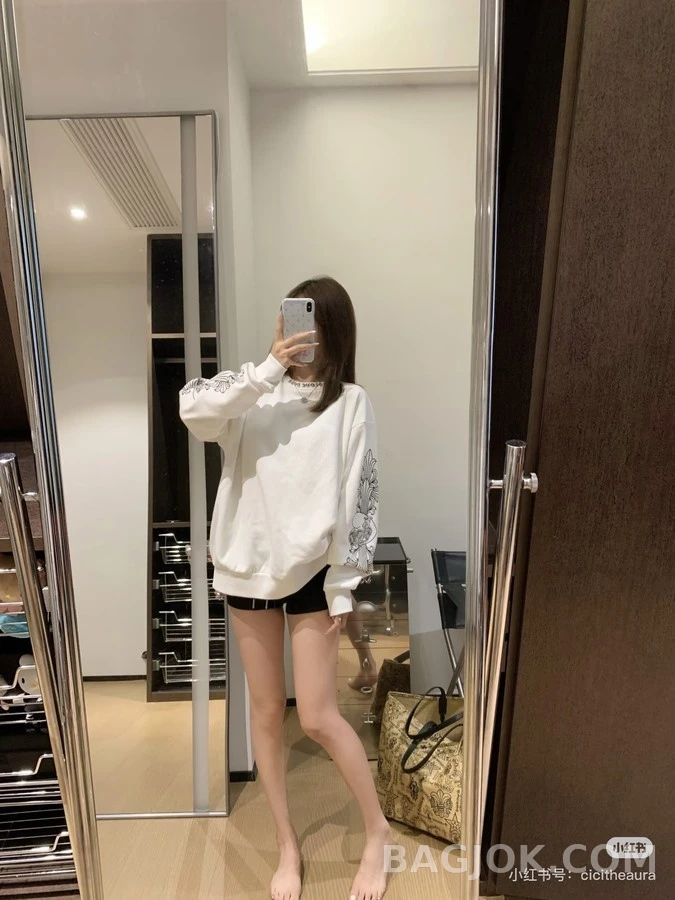 크롬하츠 크롬하츠 I love you 레터링 크로스 맨투맨 상세 이미지