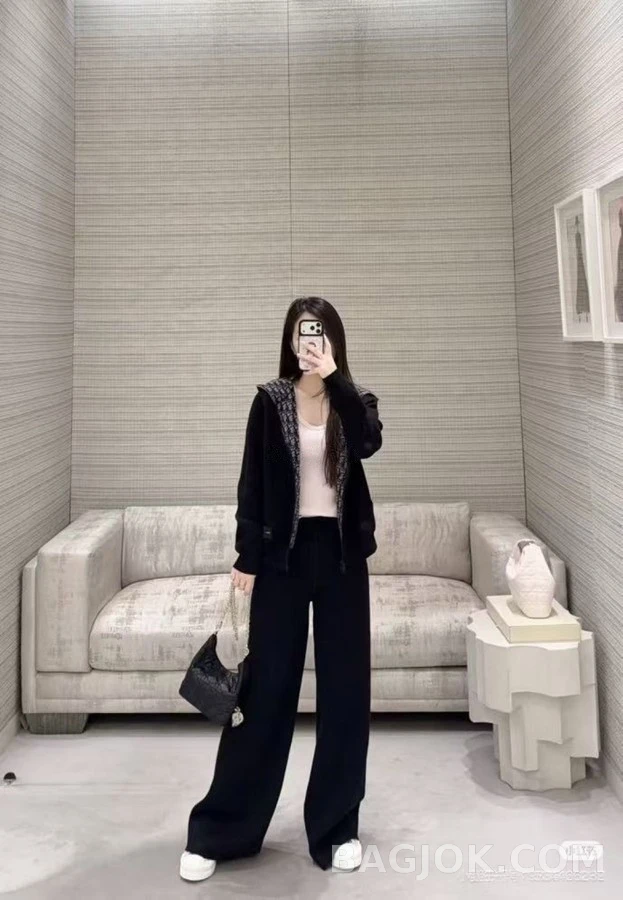 디올 디올 리버서블 캐시미어 울 후드 가디건 상세 이미지