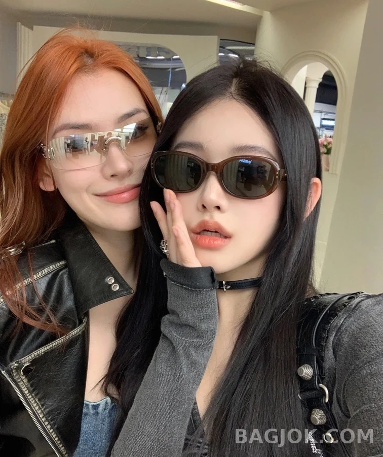 디올 디올 크리스탈 장식 림리스 선글라스 상세 이미지