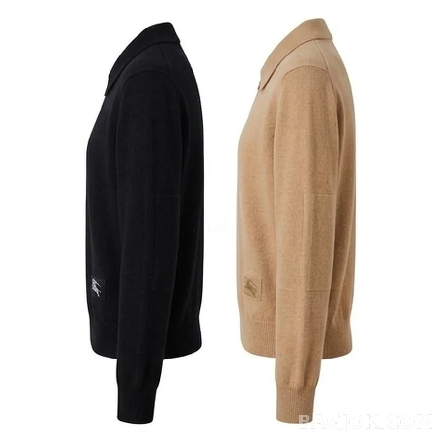 버버리 버버리 폴로 카라 하프집 긴팔 티셔츠 상세 이미지