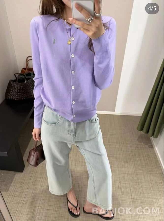 폴로 랄프 로렌 폴로 랄프 로렌 라운드넥 가디건 상세 이미지