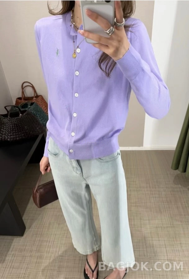폴로 랄프 로렌 폴로 랄프 로렌 라운드넥 가디건 상세 이미지