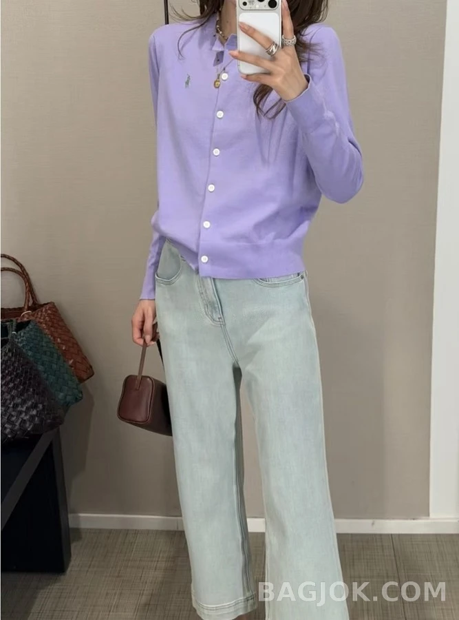 폴로 랄프 로렌 폴로 랄프 로렌 라운드넥 가디건 상세 이미지