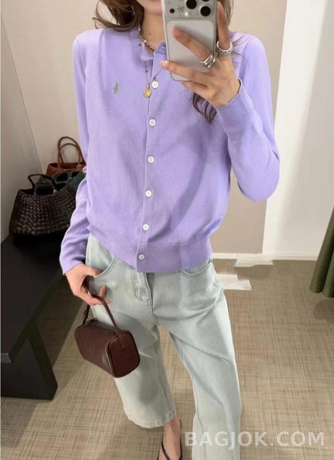 폴로 랄프 로렌 폴로 랄프 로렌 라운드넥 가디건 상세 이미지