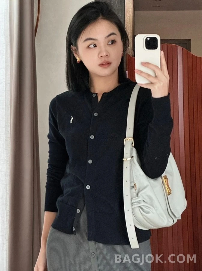 폴로 랄프 로렌 폴로 랄프 로렌 피마 코튼 포니 로고 가디건 상세 이미지