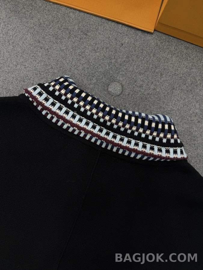 루이비통 루이비통 패턴 칼라 니트 집업 상세 이미지