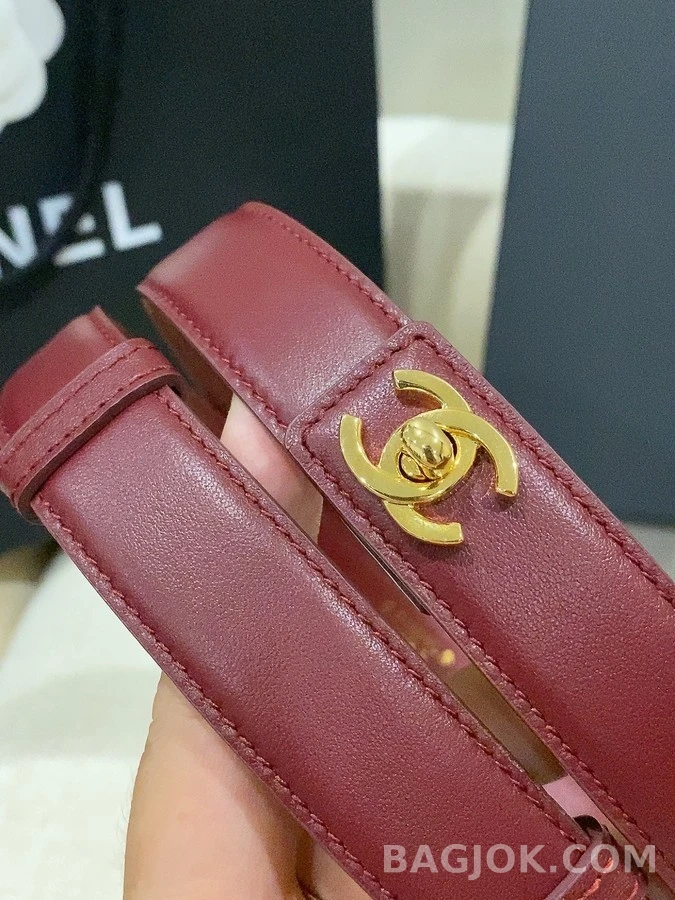샤넬 샤넬 25mm 레더 벨트 상세 이미지