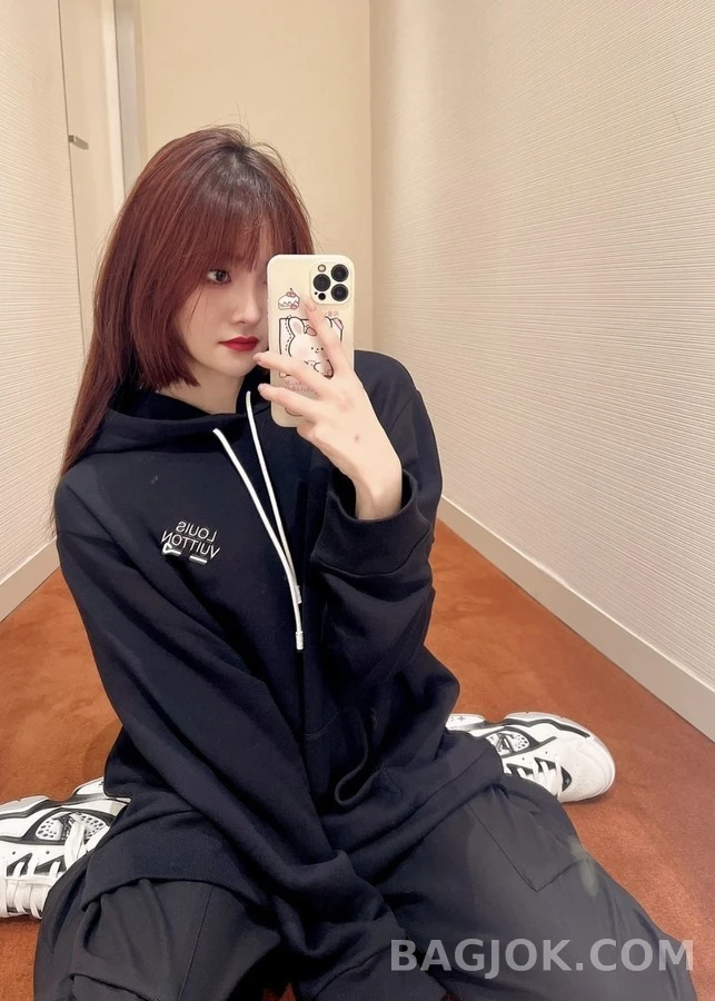 루이비통 루이비통 자수 후드티 상세 이미지