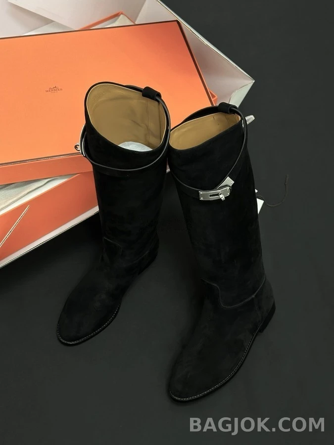 에르메스 에르메스 점핑 켈리 스웨이드 라이딩 부츠 상세 이미지
