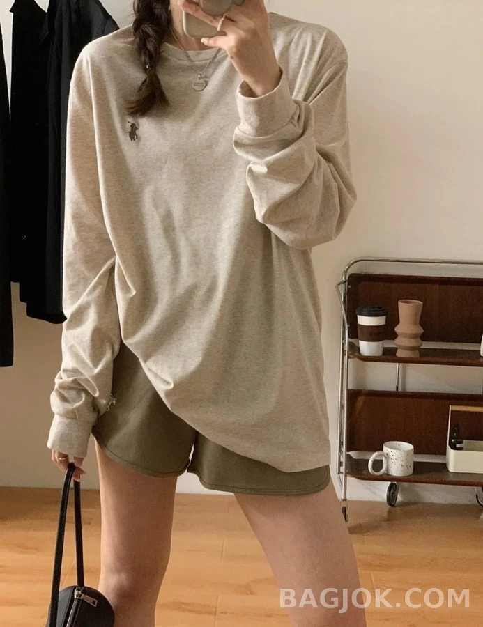 폴로 랄프 로렌 폴로 랄프 로렌 포니 자수 롱슬리브 티셔츠 상세 이미지