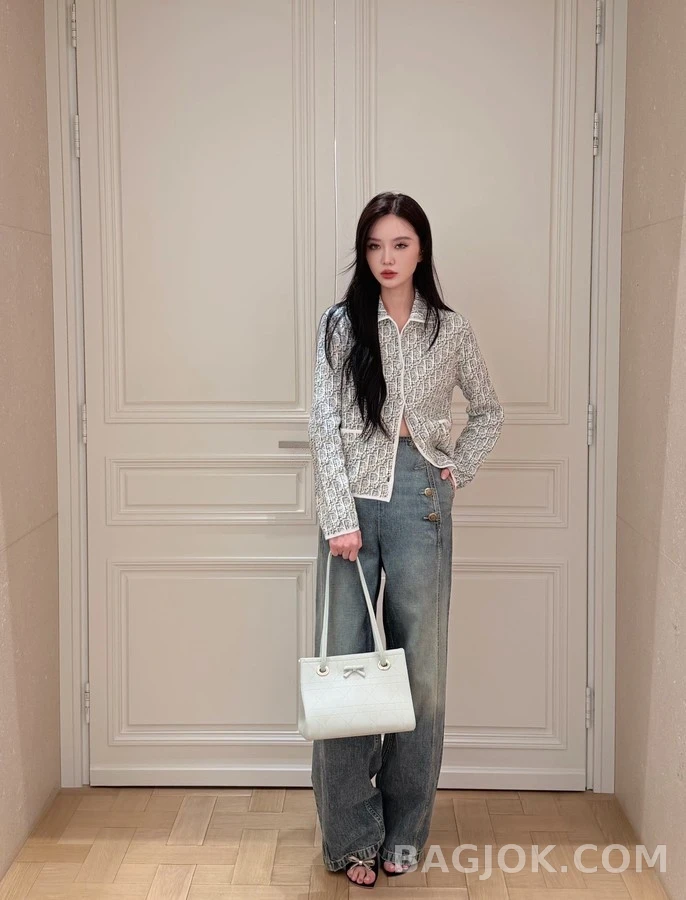 디올 디올 오블리크 자카드 니트 가디건 상세 이미지