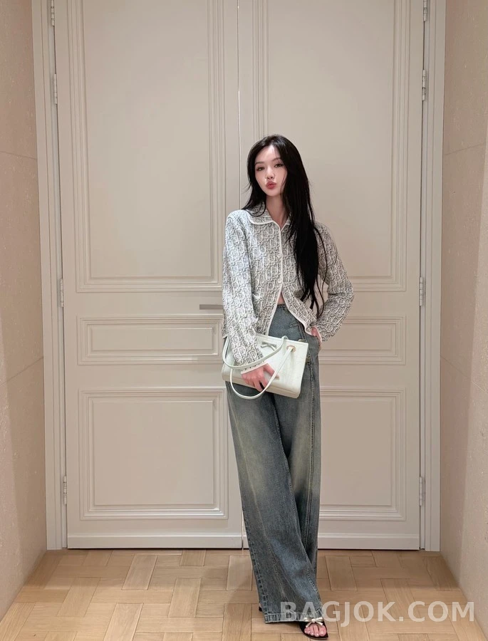 디올 디올 오블리크 자카드 니트 가디건 상세 이미지