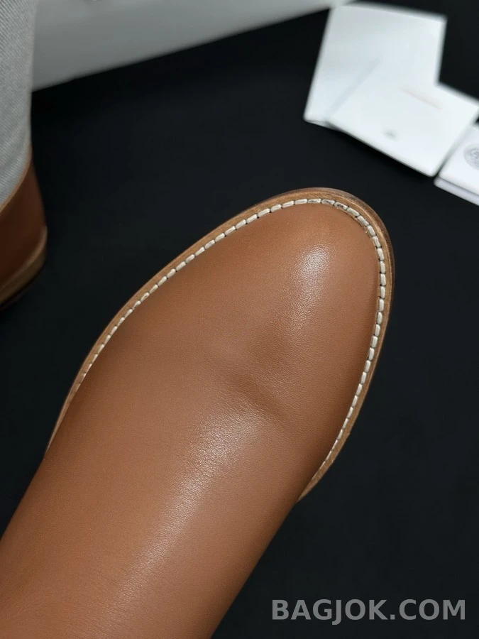 에르메스 에르메스 켈리 버클 캔버스 패널 라이딩 부츠 상세 이미지