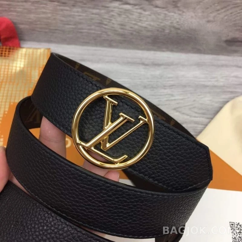루이비통 루이비통 LV 서클 35mm 리버서블 벨트 모노그램 상세 이미지