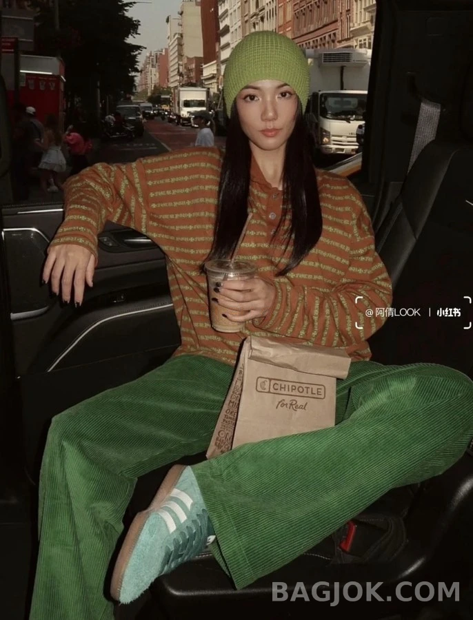 크롬하츠 크롬하츠 십자가 패턴 긴팔 폴로 티셔츠 상세 이미지