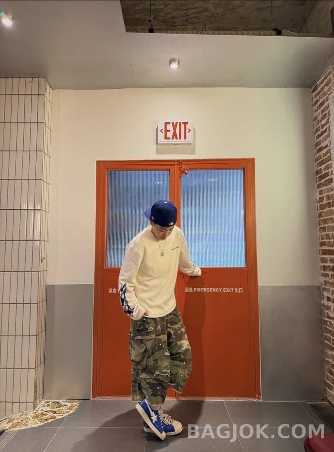 크롬하츠 크롬하츠 매티보이 화염 와플 긴팔 티셔츠 상세 이미지