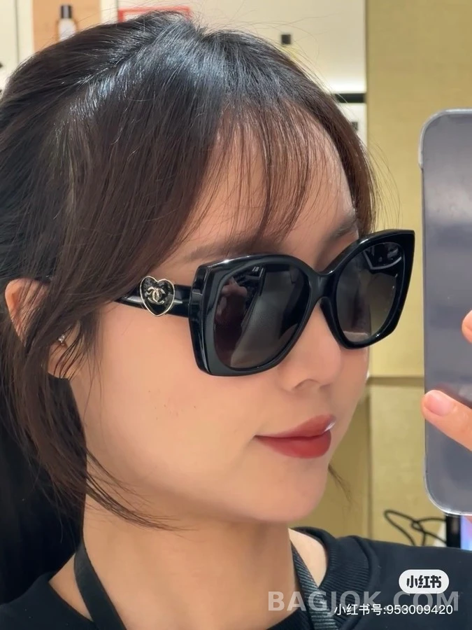 샤넬 샤넬 하트 로고 선글라스 상세 이미지