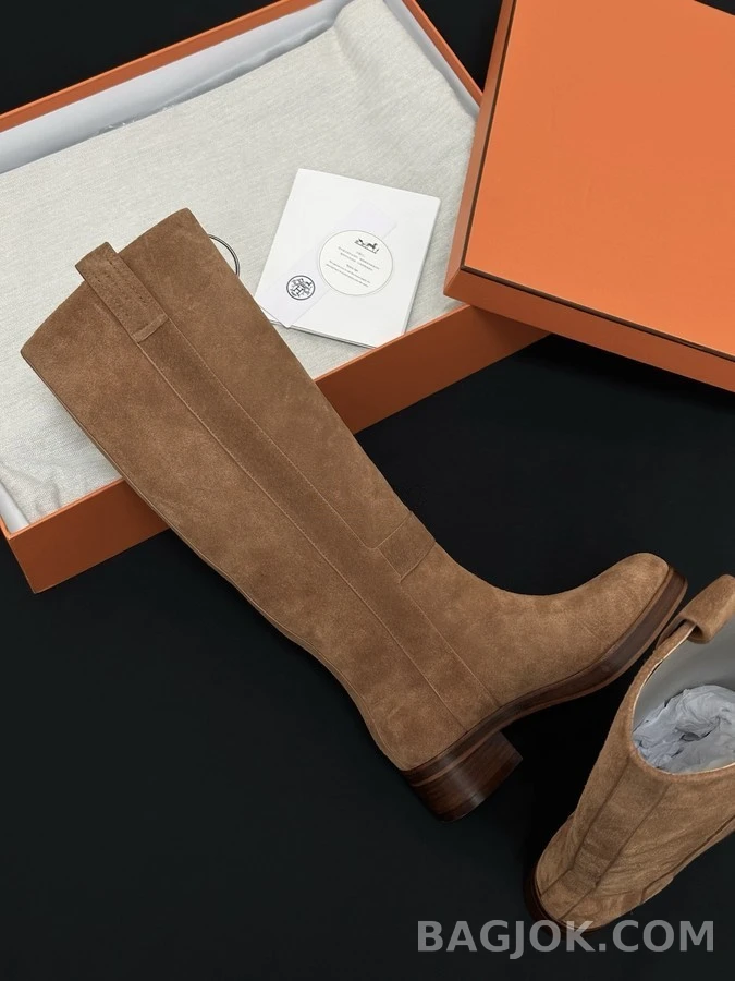 에르메스 에르메스 스웨이드 승마 롱 부츠 상세 이미지