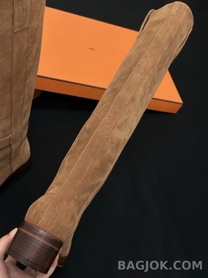 에르메스 에르메스 스웨이드 승마 롱 부츠 상세 이미지