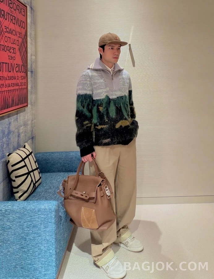 루이비통 루이비통 모노그램 하이랜즈 패턴 지퍼 니트 가디건 상세 이미지