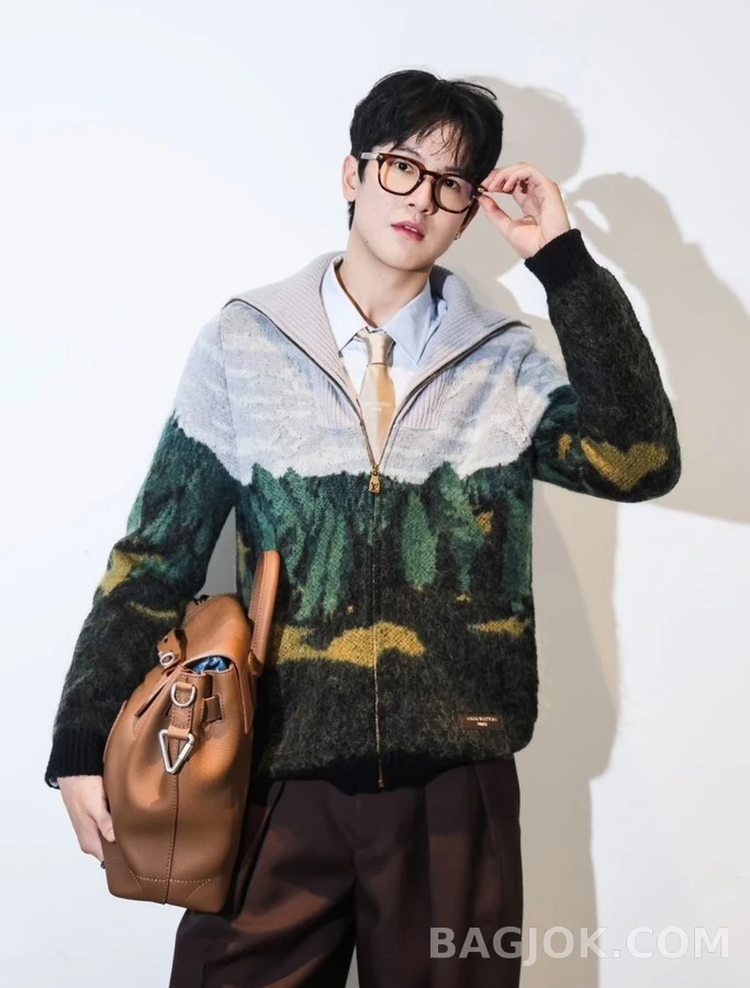 루이비통 루이비통 모노그램 하이랜즈 패턴 지퍼 니트 가디건 상세 이미지
