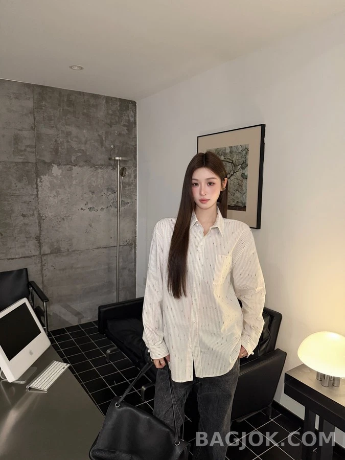 샤넬 샤넬 별점무늬 스트라이프 셔츠 상세 이미지