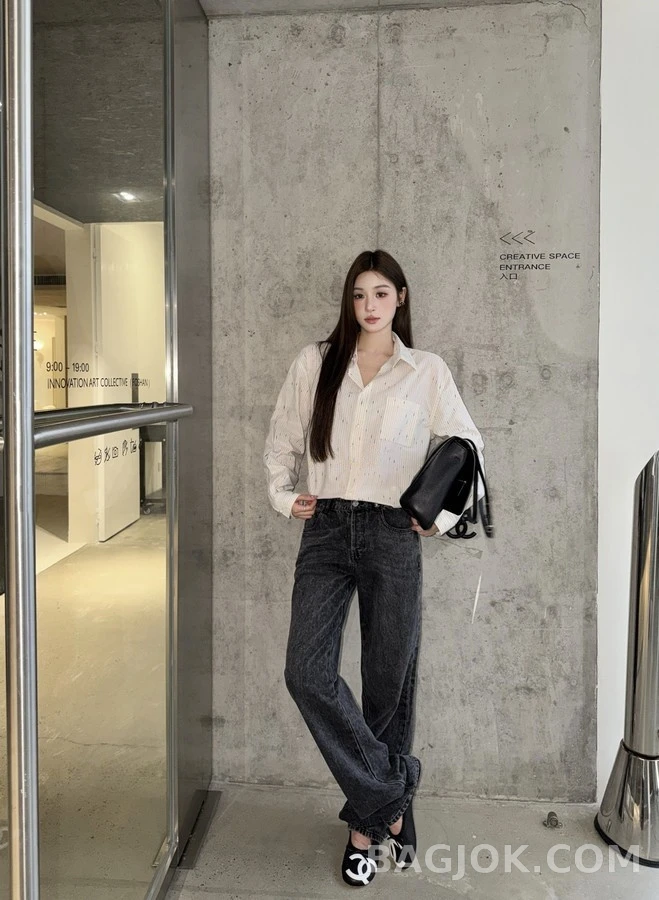샤넬 샤넬 별점무늬 스트라이프 셔츠 상세 이미지