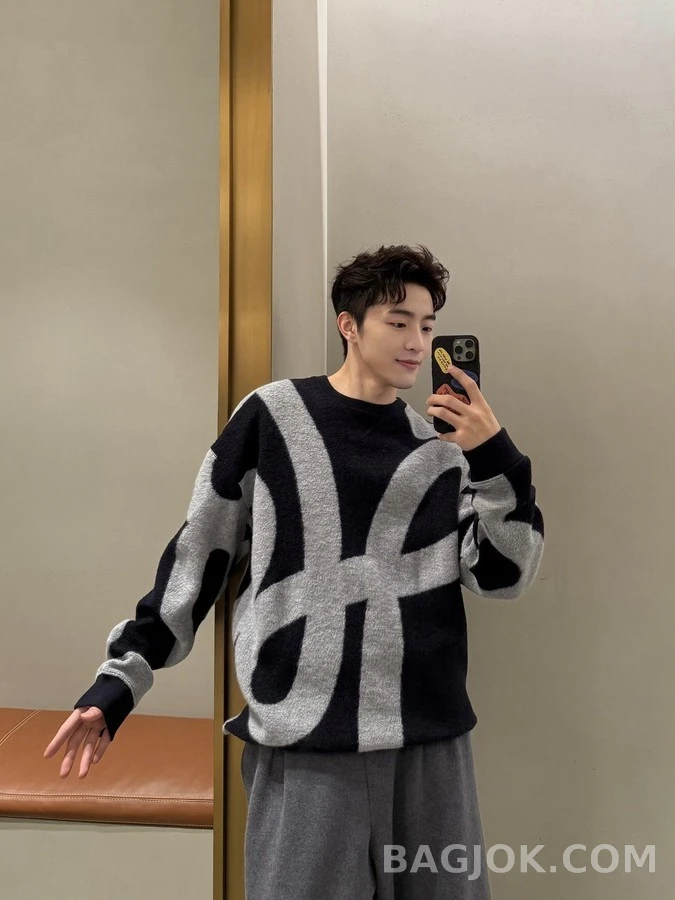로에베 로에베 아나그램 자카드 니트 상세 이미지
