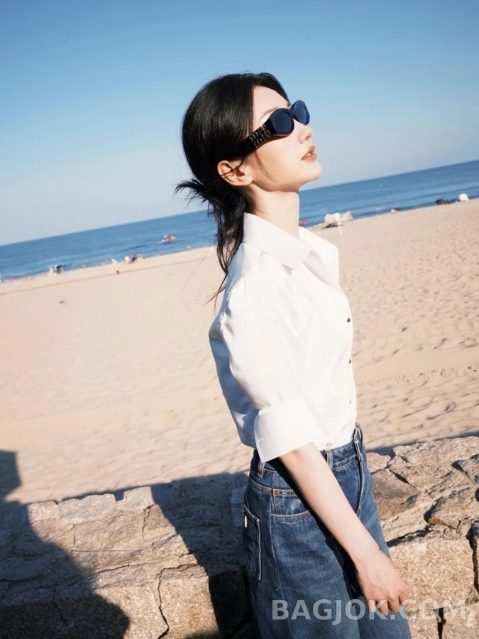 미우미우 미우미우 오발 로고 선글라스 상세 이미지