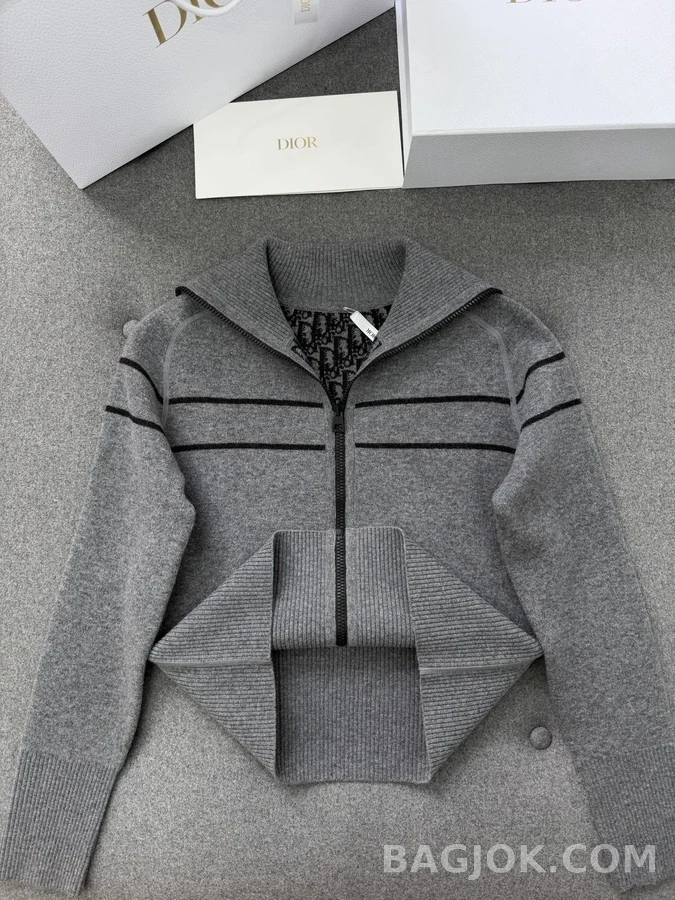디올 디올 Oblique 스트라이프 양면 가디건 상세 이미지