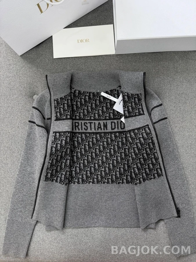 디올 디올 Oblique 스트라이프 양면 가디건 상세 이미지
