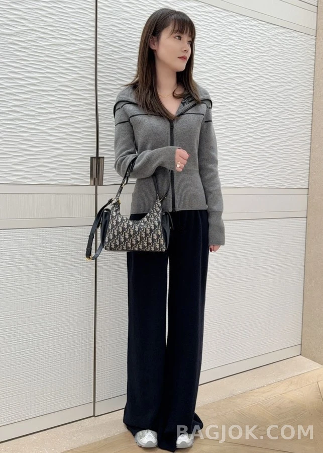 디올 디올 Oblique 스트라이프 양면 가디건 상세 이미지