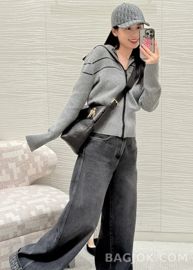 디올 디올 Oblique 스트라이프 양면 가디건 상세 이미지