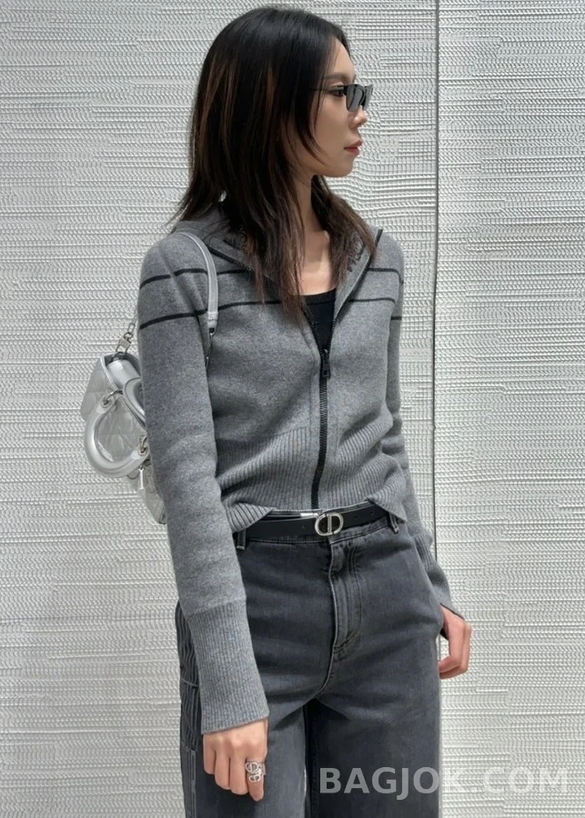 디올 디올 Oblique 스트라이프 양면 가디건 상세 이미지