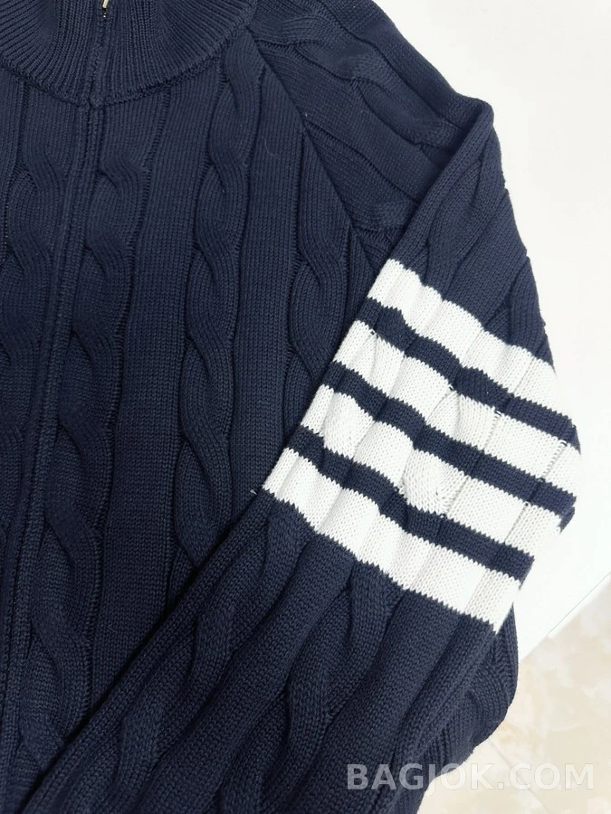 톰브라운 톰브라운 4선 케이블 니트 집업 가디건 상세 이미지