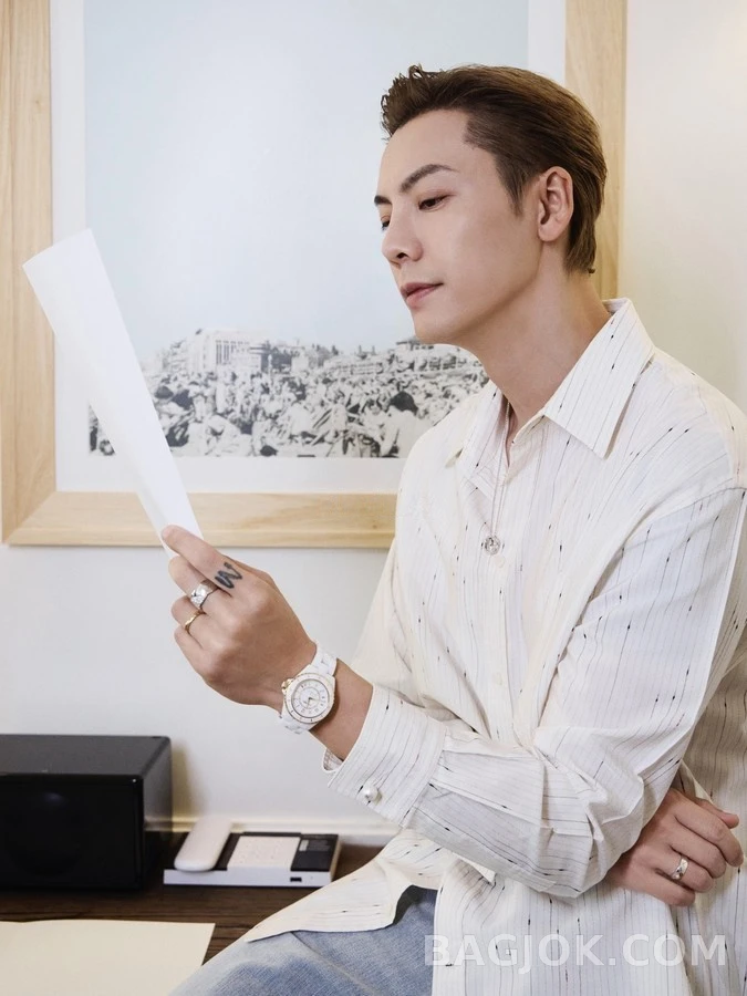 샤넬 샤넬 스펙클 스트라이프 셔츠 상세 이미지