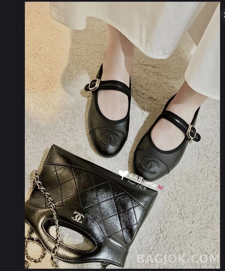 샤넬 샤넬 로고 메리제인 플랫 상세 이미지