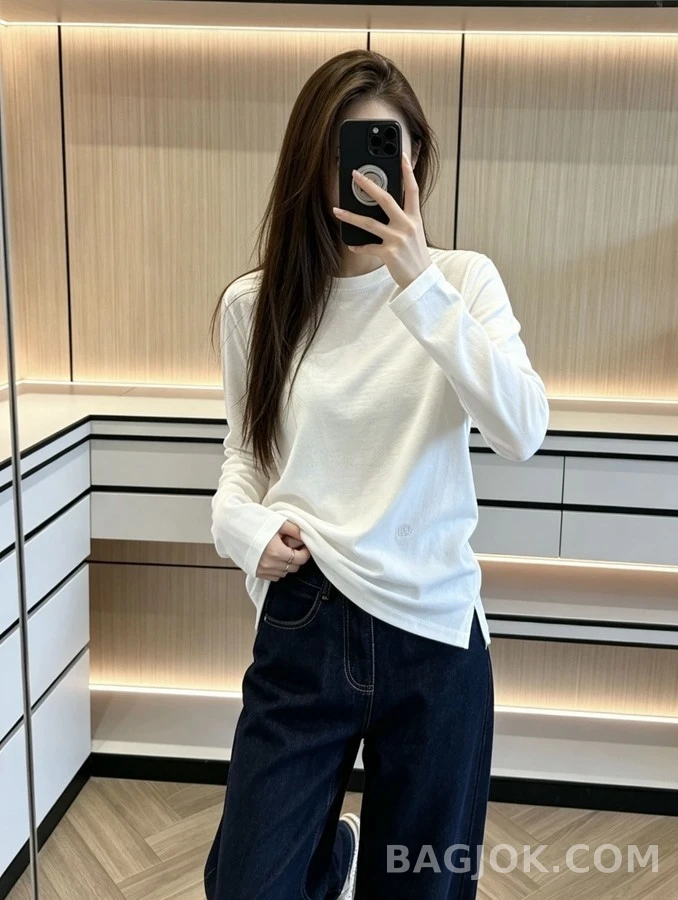 루이비통 루이비통 피마 코튼 긴팔 티셔츠 상세 이미지