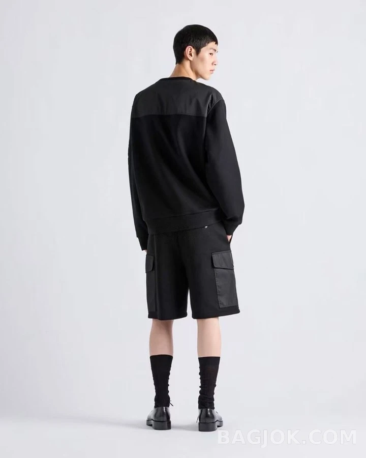 프라다 프라다 오버사이즈 리나일론 스웨트셔츠 상세 이미지
