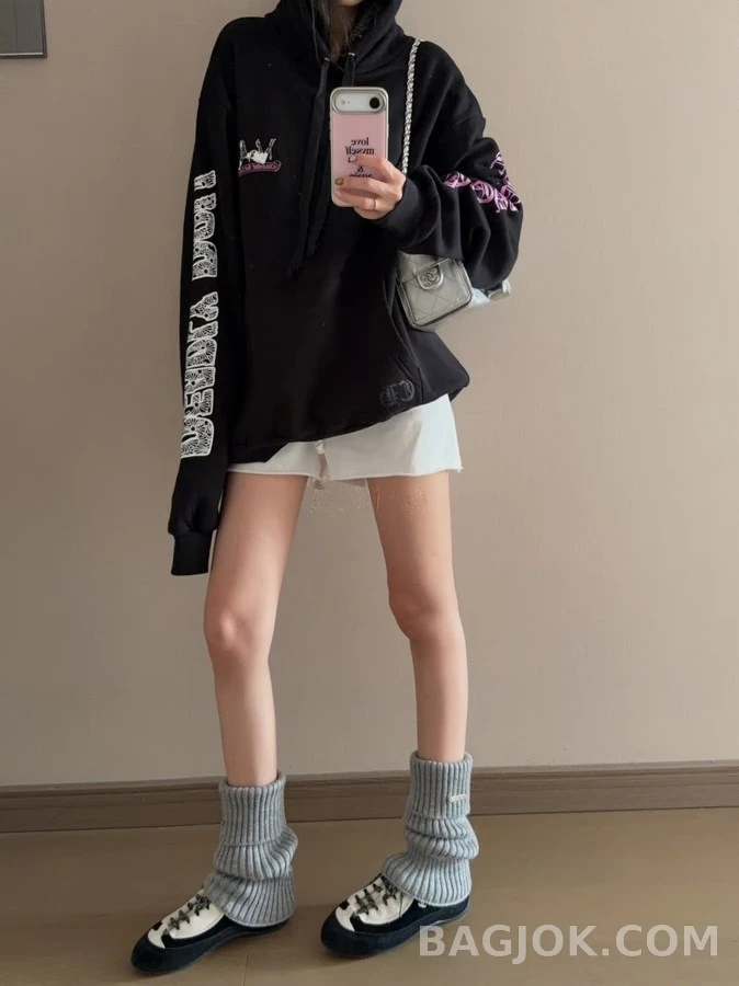 크롬하츠 크롬하츠 데들리돌 프린트 후드 상세 이미지