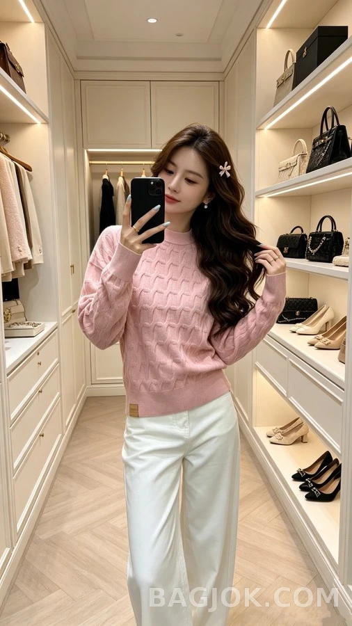 루이비통 루이비통 로프 패턴 니트 스웨터 상세 이미지