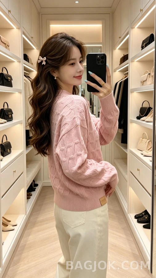 루이비통 루이비통 로프 패턴 니트 스웨터 상세 이미지